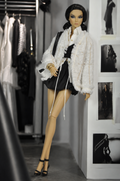 OFF DUTY | Black and White Luxury Fashion Royalty  Doll Outfit Set with Tweed Jacket and Designer Style Bag for 1 6 Scale Fashion Dolls | Tsquared22