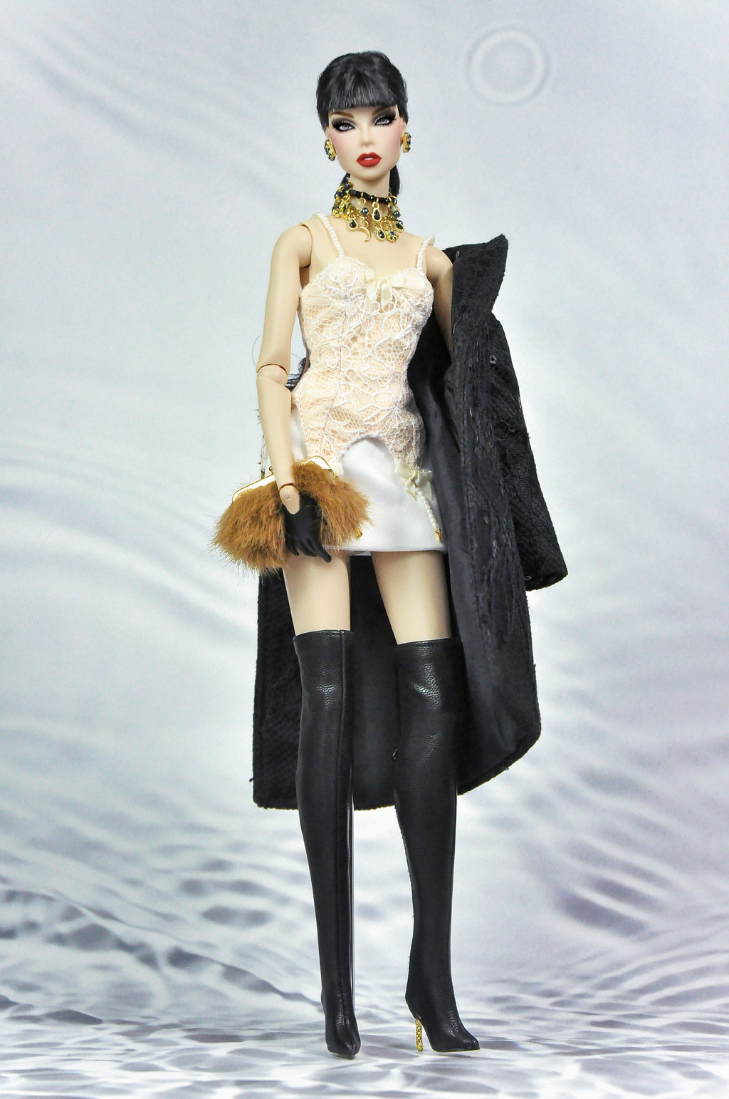 INTIMATE REVEALS | Mini outfit giftset | Blonde Boudoir Noir Fashion Royalty doll clothes