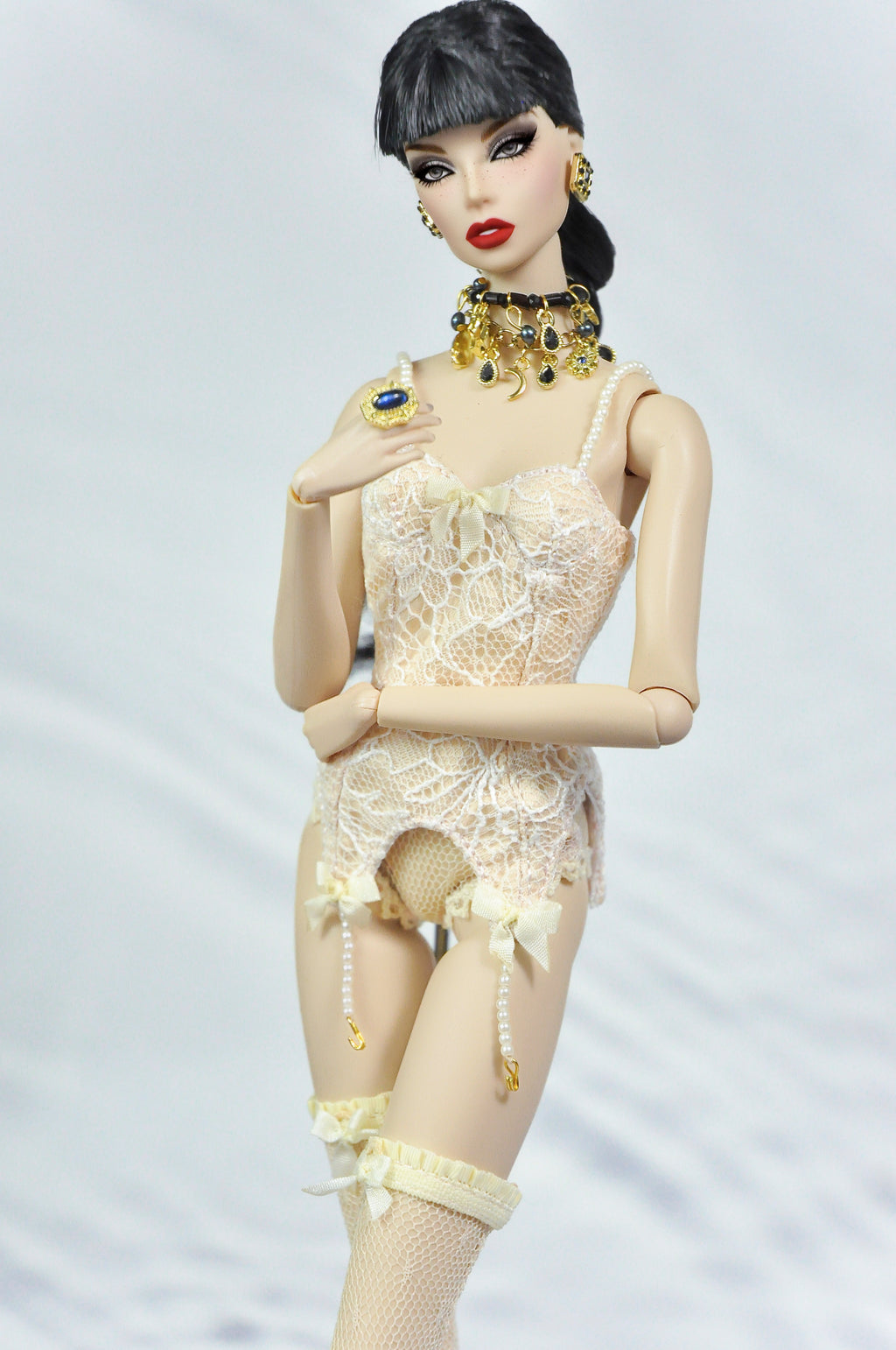 INTIMATE REVEALS | Mini outfit giftset | Blonde Boudoir Noir Fashion Royalty doll clothes