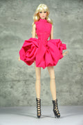 OFF DUTY | DEPOSIT ONLY | Fuchsia Sculptural Cocktail Dress  Fashion Royalty Doll Clothes FR 6.0 — 1/6 Scale