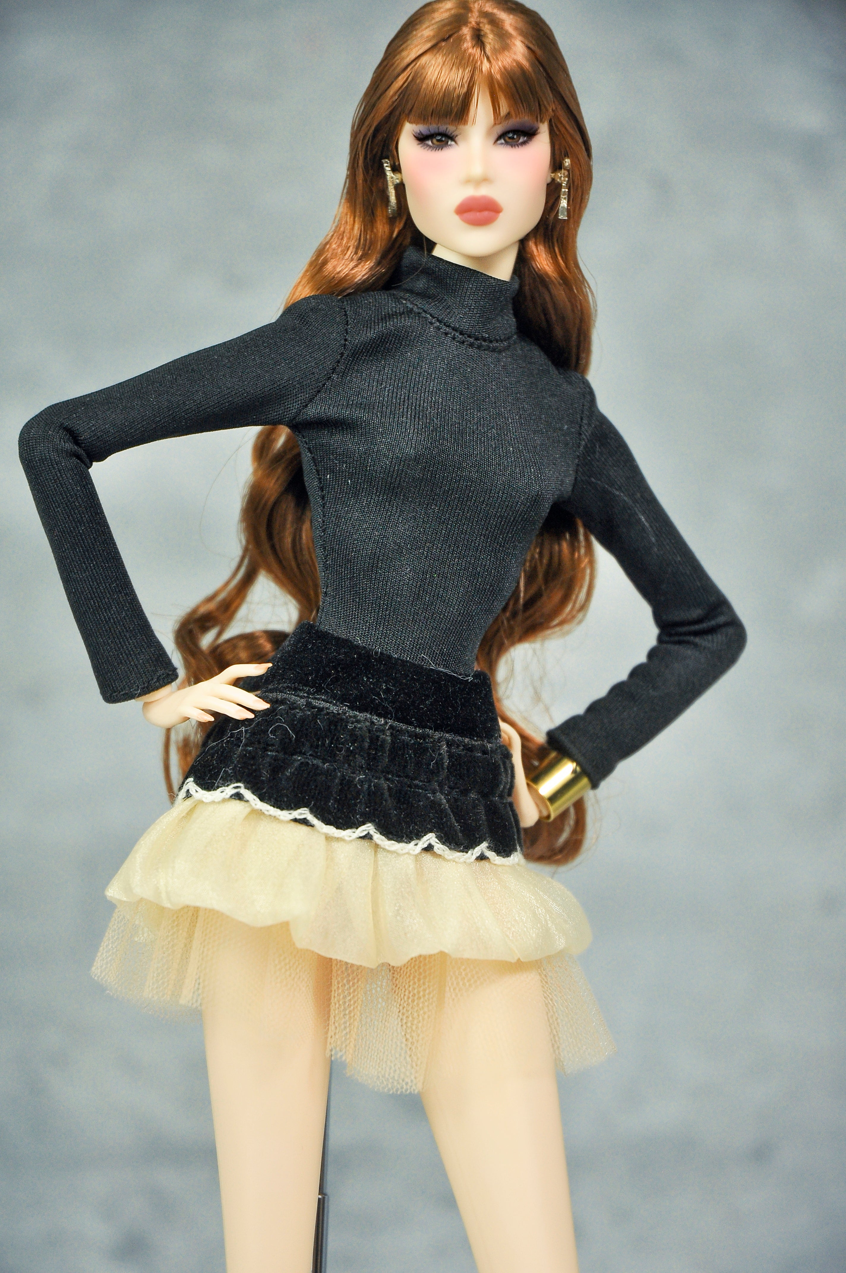 OFF DUTY | DEPOSIT ONLY |  Leopard Luxe Winter Coat (NO BAG)  Fashion Royalty Doll Clothes FR 6.0 — 1/6 Scale