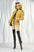 OFF DUTY | Golden Heiress Tweed Suit Set with Bodysuit – Luxury 1/6 Scale Fashion Doll Outfit