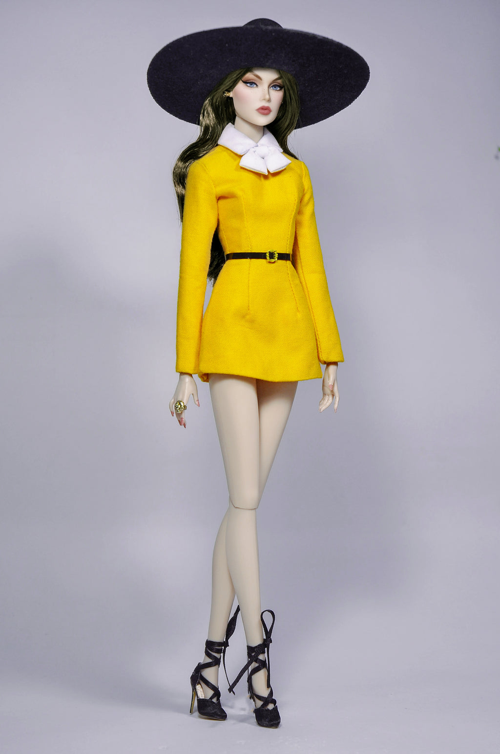 BASIC REWINDS | Golden Hour Mod Dress Set – Fashion Royalty 6.0 Doll Clothes | tsquared2 Couture