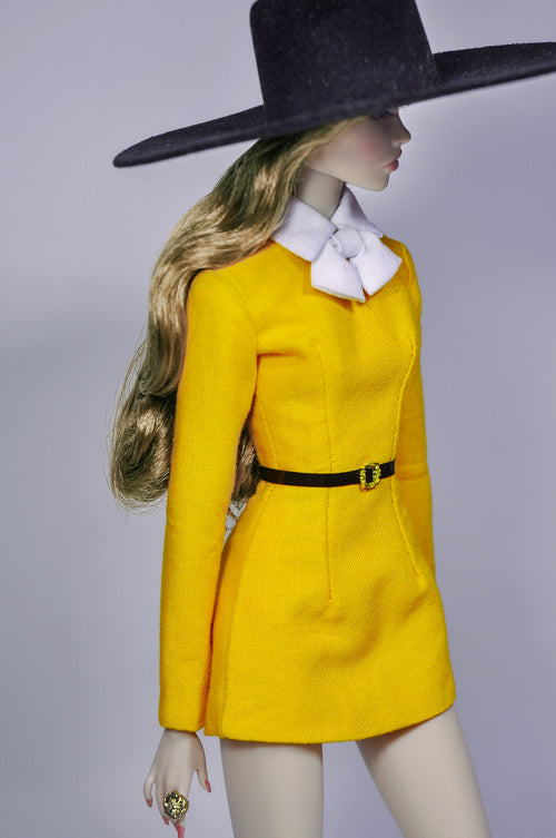 BASIC REWINDS | Golden Hour Mod Dress Set – Fashion Royalty 6.0 Doll Clothes | tsquared2 Couture