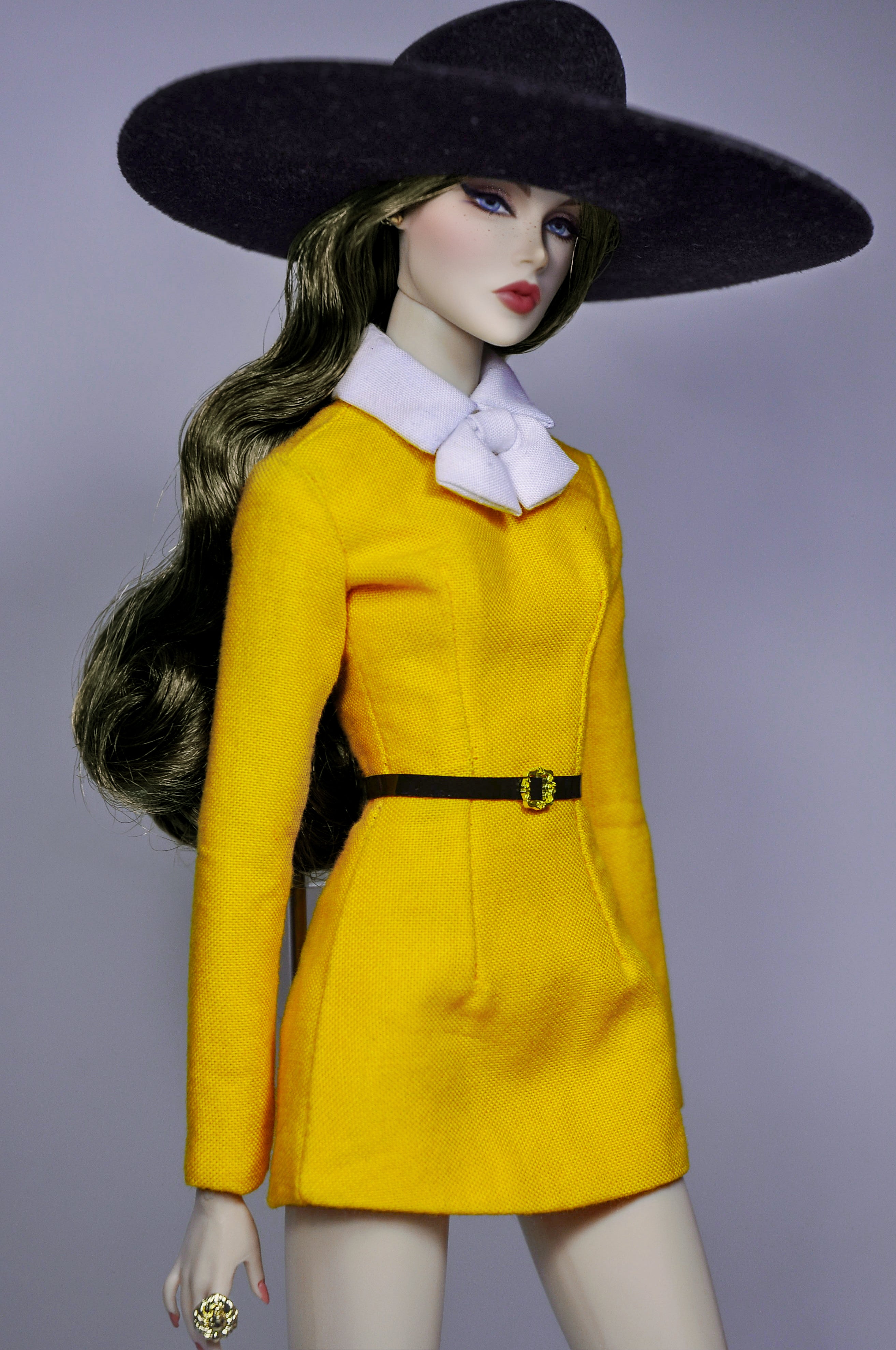 BASIC REWINDS | Golden Hour Mod Dress Set – Fashion Royalty 6.0 Doll Clothes | tsquared2 Couture